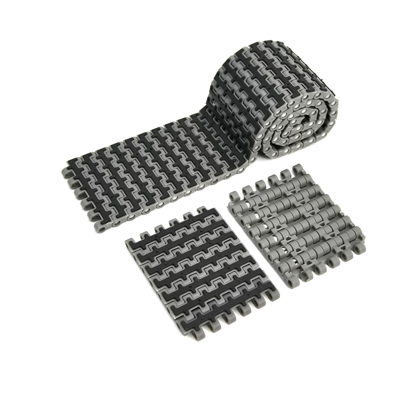 New Customized Length Flat Top Modular Plastic Conveyor Belts with Adjustable Speed for Manufacturing Plant Applications
