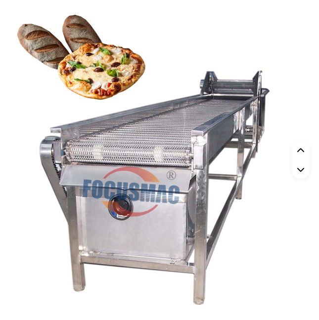 Focus Machinery Customizable Food Grade Heat Resistant Horizontal Wire Mesh Belt Conveyor-Stainless Steel Restaurant Use