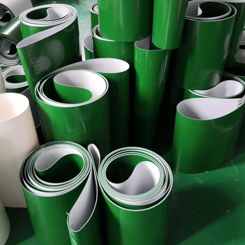Patterned Custom Sidewall CleatHigh Temperature Resistant PVC PU Conveyor Belt With Conductive Wire