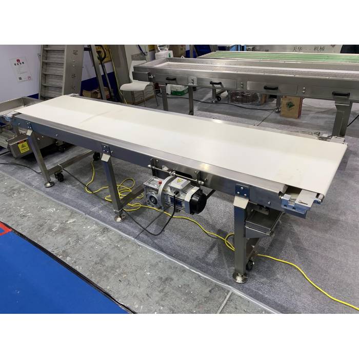 Food Grade PVC Rubber Belt Conveyor Systems Stainless Steel Conveyor Belt