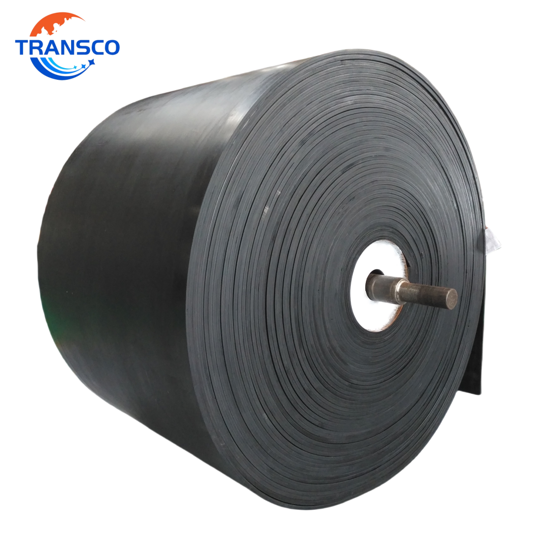 24 / 30 / 36 / 42 Heavy Black V Shape Conveyor Belt Flat Incline Industrial Rubber Conveyor Belt for Sand Waste