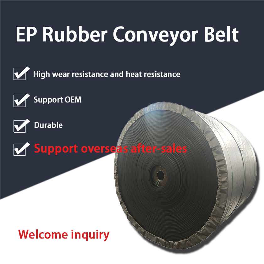 Flat Rubber Conveyor Belt 3ply Rubber Conveyor Belt Butadiene Rubber Conveyor Belt