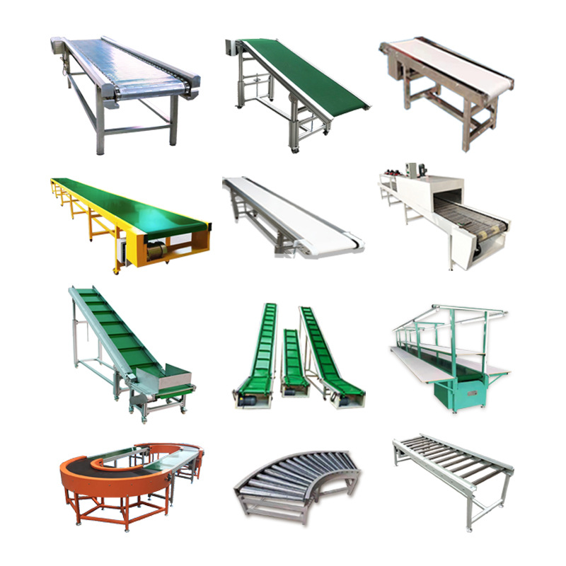 High Quality Adjustable Belt Conveyor Small Assembly Line Flat Conveying Machine New
