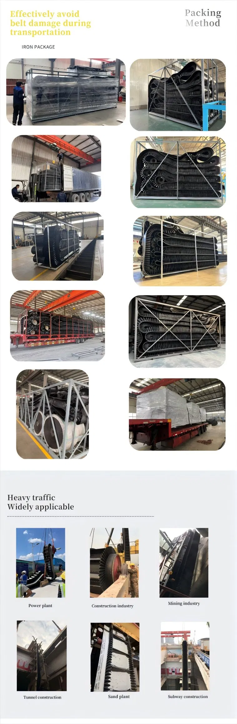 Sidewall Conveyor Belt Complete Configurations