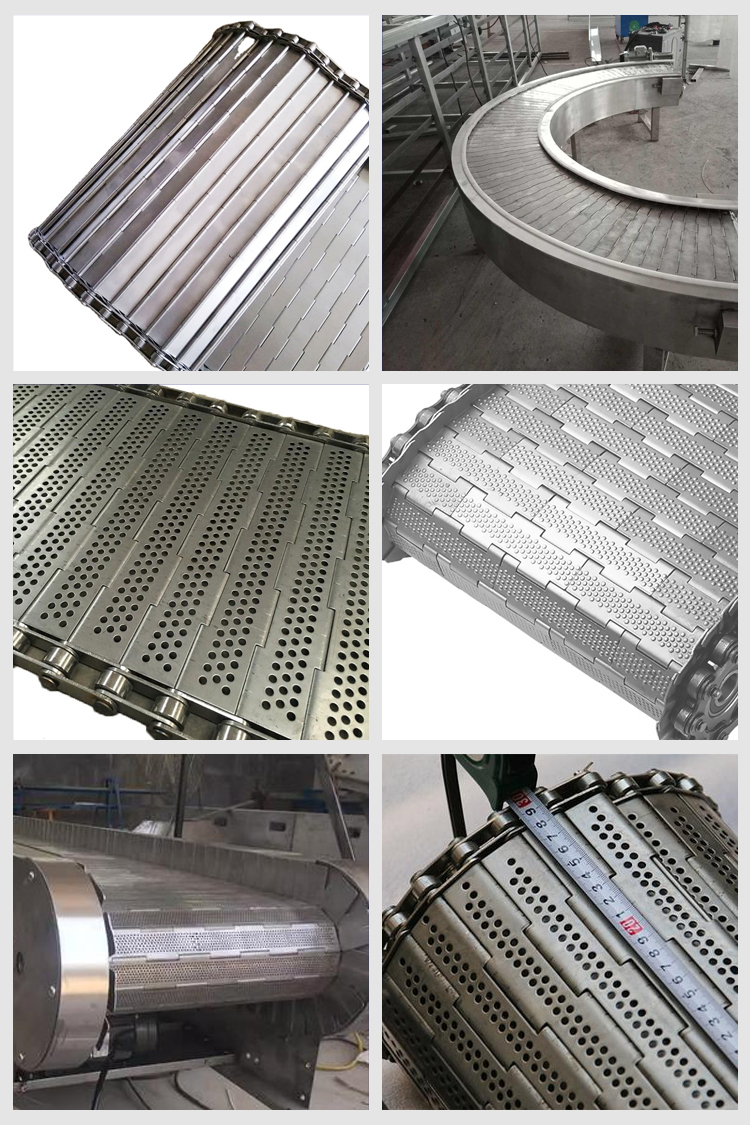 Metal Plate Link Conveyor Belt Detail