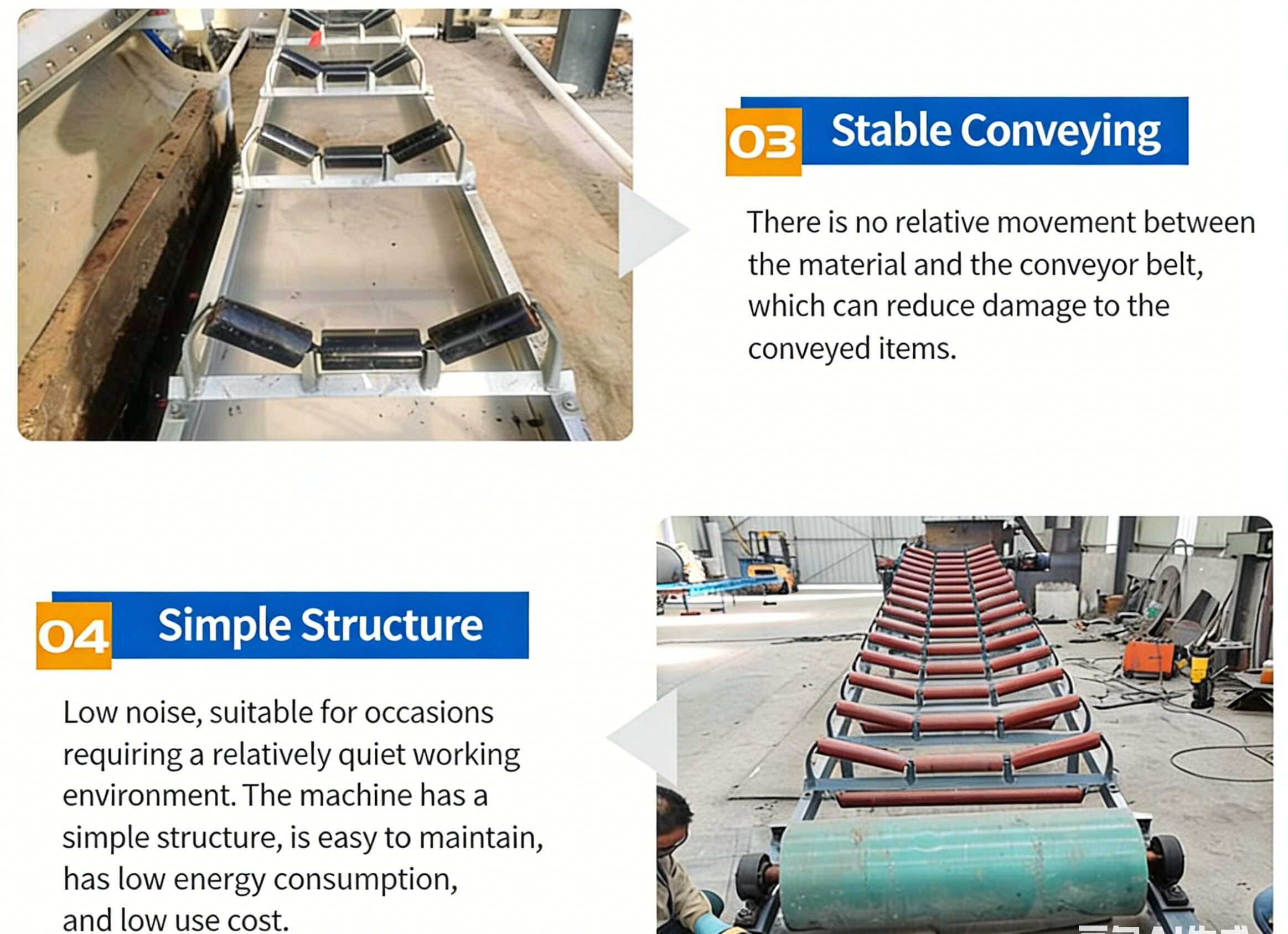 Super Quality Mining Transportation Belt Conveyor Industrial Assembly Line Automatic Inclining System Heat/Fire Resistant