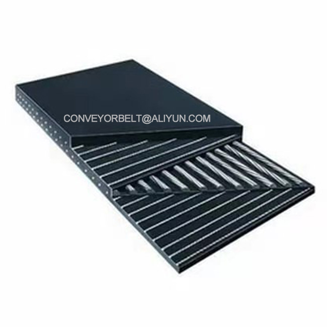 ST-1600 1000MM Industrial Heavy Anti-tearing Rubber Steel Cord Conveyor Belt