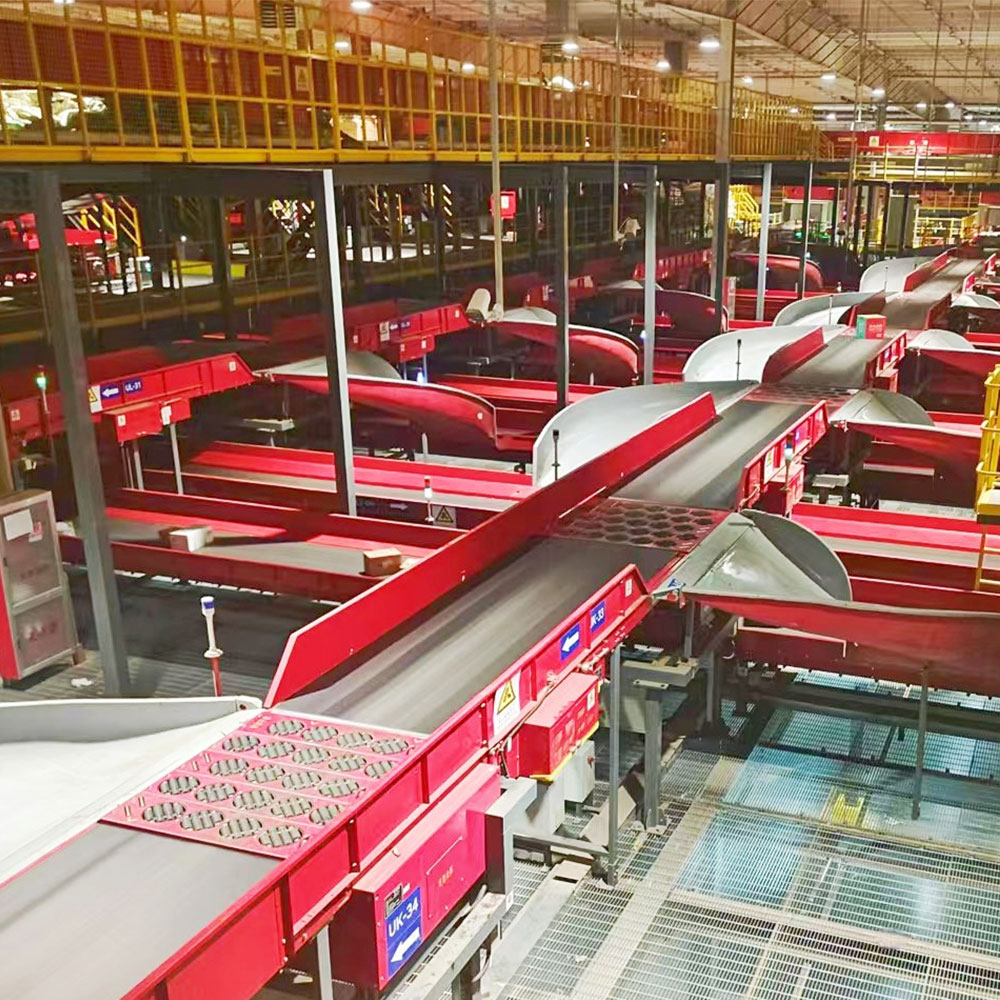 LUHUI Handler Machine Swivel Wheel Sorting Letter Parcel Logistics Electric Sorter Conveyors Wheel Modular Conveyor