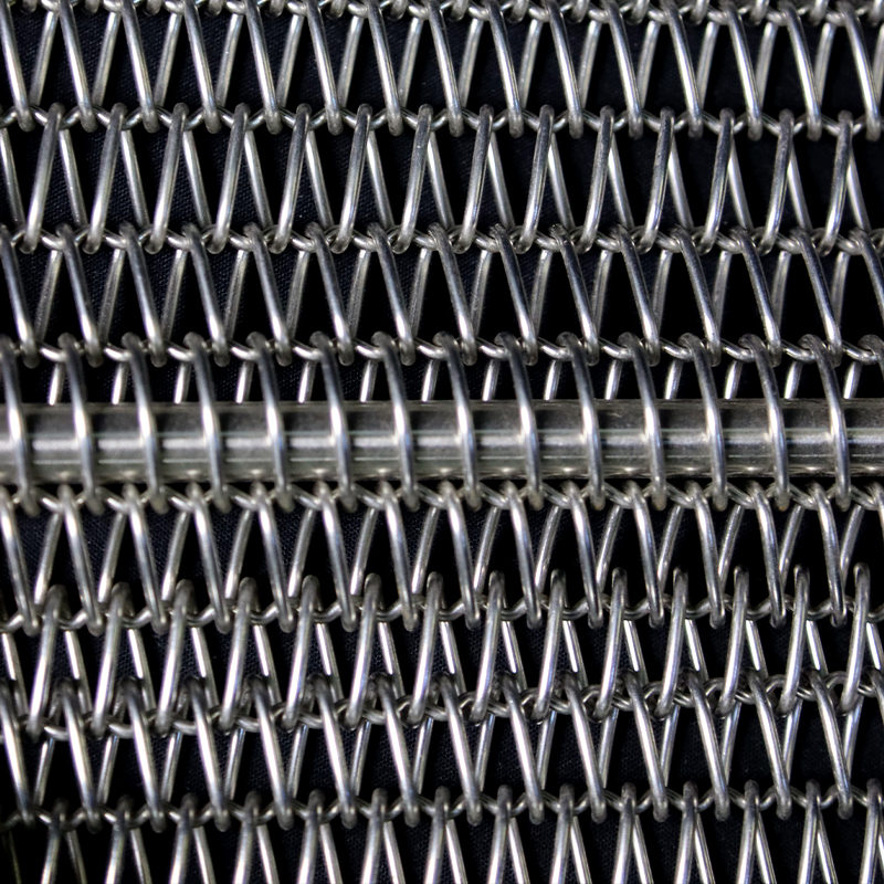 OEM Food Grade 304/316 Stainless Steel Anti-Corrosion Spiral Mesh Conveyor Belt for Food Customizable Sizes Wire Diameter