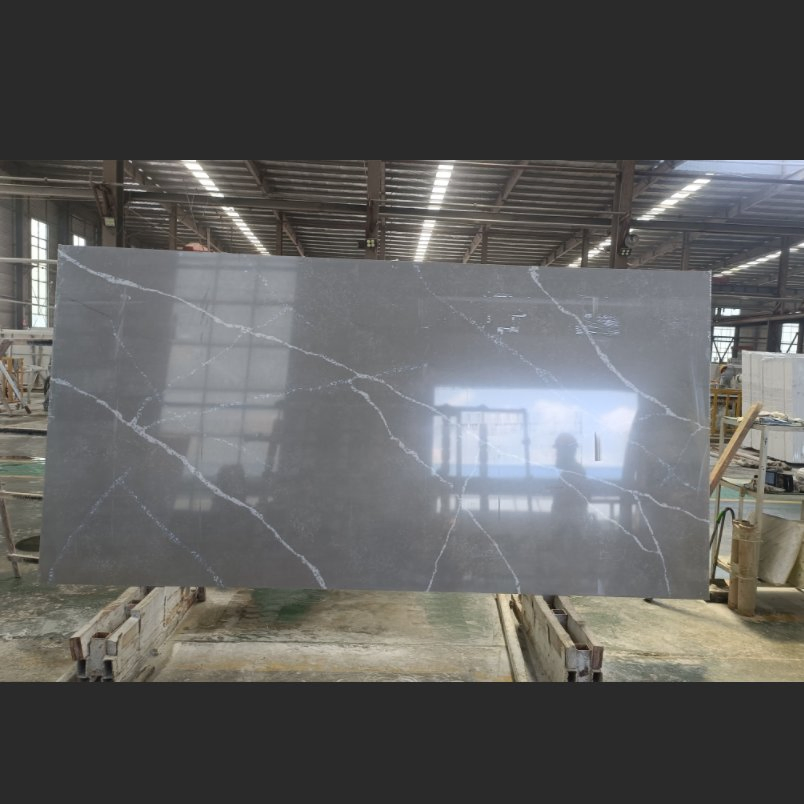 15-30mm Quartz Counter Top Artificial Stones Quartz Slab Vanity Tops Kitchen Countertop Pure White Quartz Slab