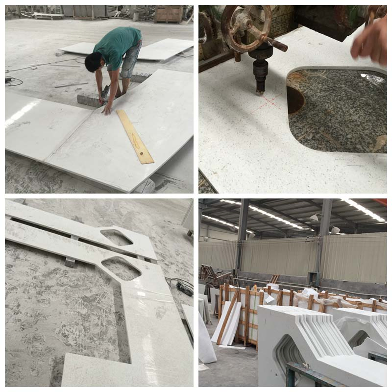 Sparkle White Quartz Countertop in Wholesale
