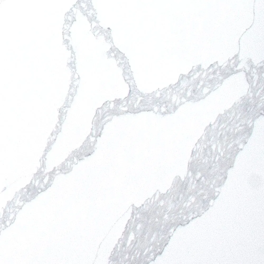 20mm Engineered Artificial Quartz Stone Calacatta White Quartz Stone for Countertop