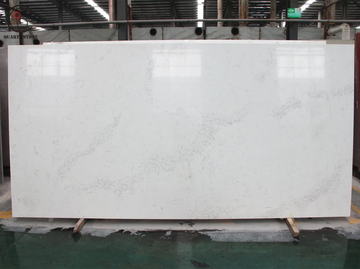 Caesarstone 5031 Statuario Marble Looking Calacatta Veined Quartz Stone Plate