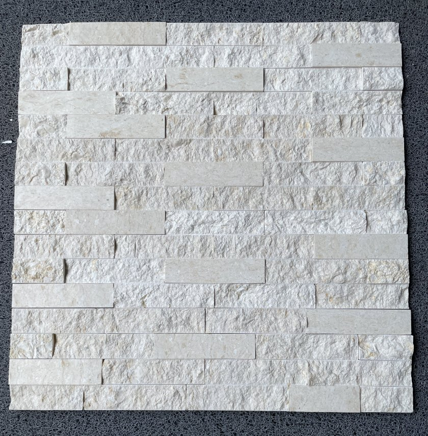 Natural stone veneer ledger panel split Beige Limestone Stacked Wall Stone for interior/outdoor/exterior bathroom/kitchen/lobby wall/background