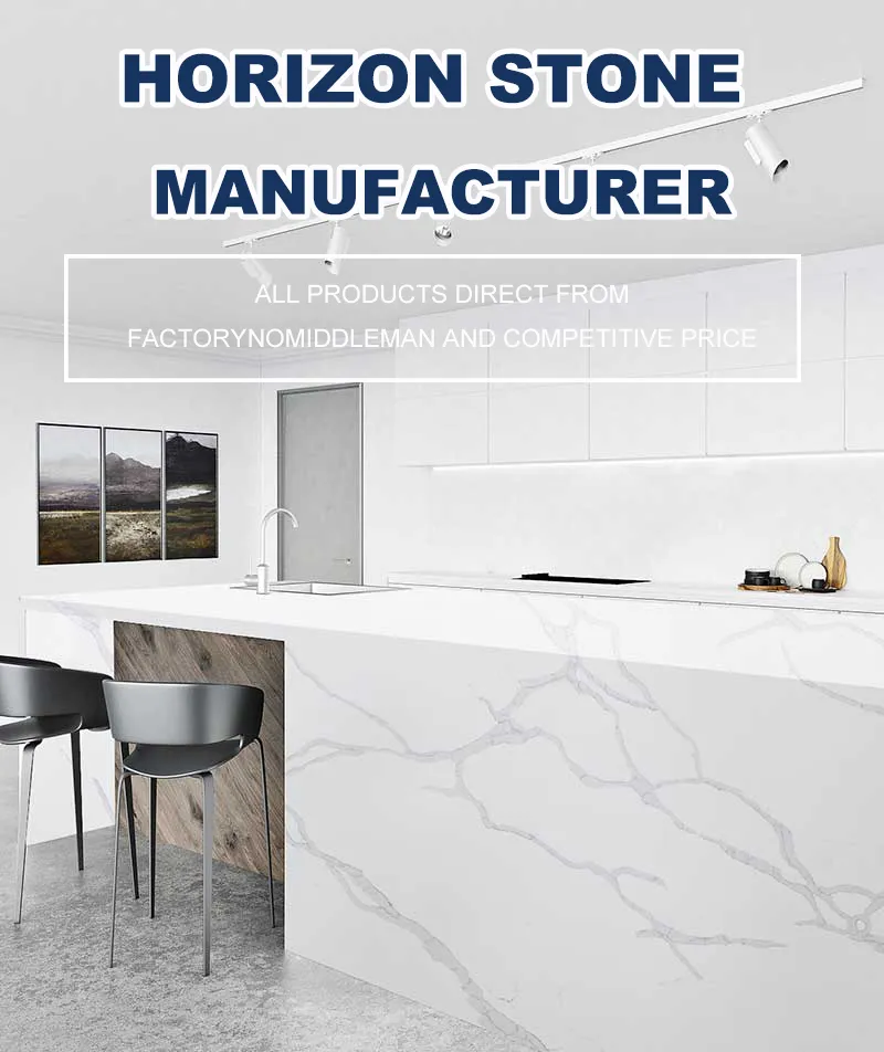 Calacatta White Kitchen Island Countertop