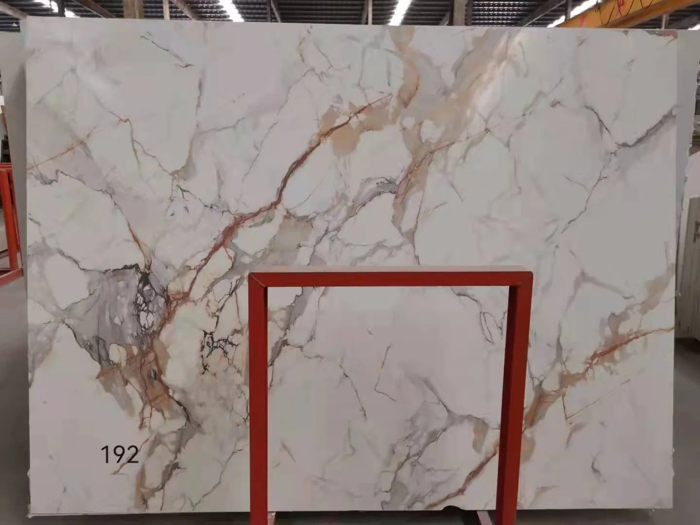 Marble Look Solid Surface Artificial Marble Big Slabs for Wall/ Floor Tiles
