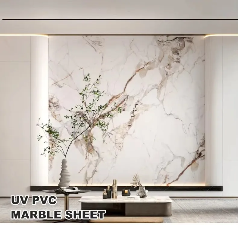 PVC Marble Wall Panels Precision Engineered Edges