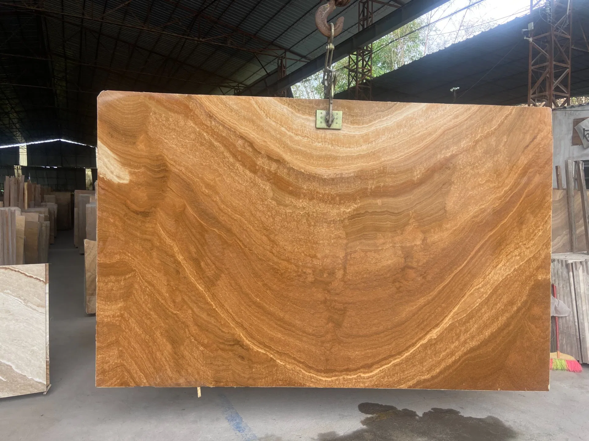 Yellow Sandstone/Yellow Wood Vein Sandstone Slab/High Quality/Natural Stone/Tile