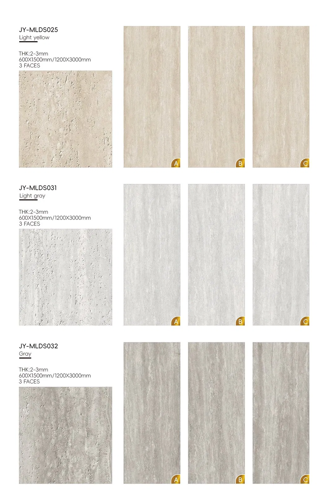 Flexible Stone Travertine Wall Panel