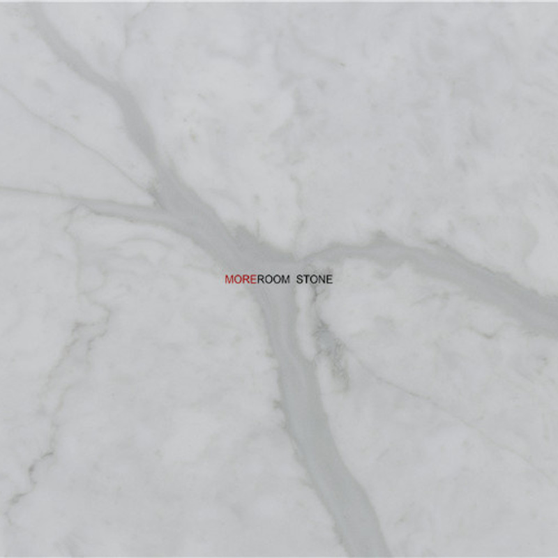 Sample Customization Calacatta Engineered Stone Marble Looking Quartz China Factory Price