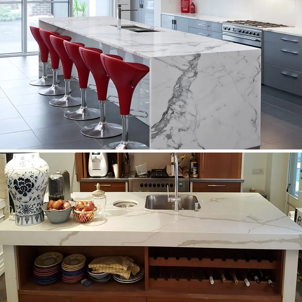Popular Design Artificial Marble Translucent Stone Solid Surface for Kitchen Sink/Kitchen Island