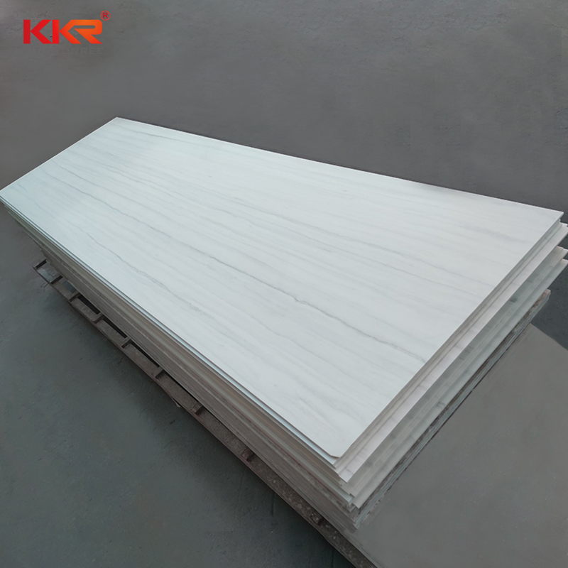 Kkr White Solid Surface Artificial Stone Marble
