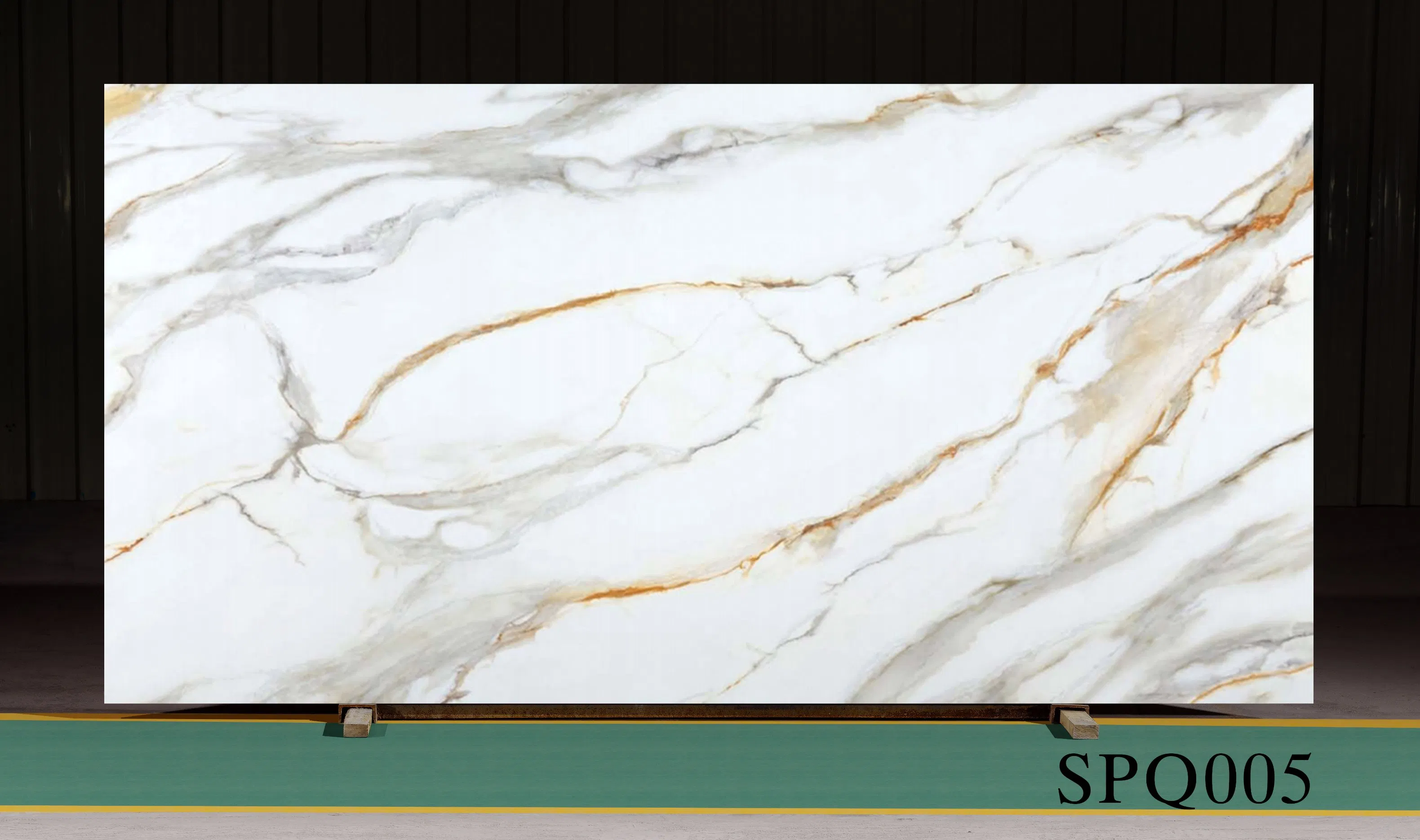 China 3200X1600mm Full Body Printed Quartz Slabs for Kitchen Contertops/Vanity Tops/Tabletops/Island Tops