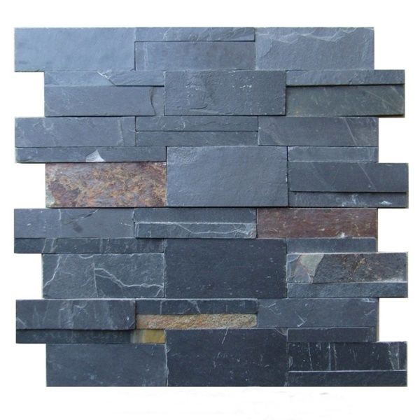 Grey Slate Stacked Stone Ledgstone/Veneer for Exterior Wall Cladding Panel