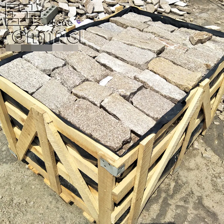 Natural Sesame Yellow Granite Stacked Stone