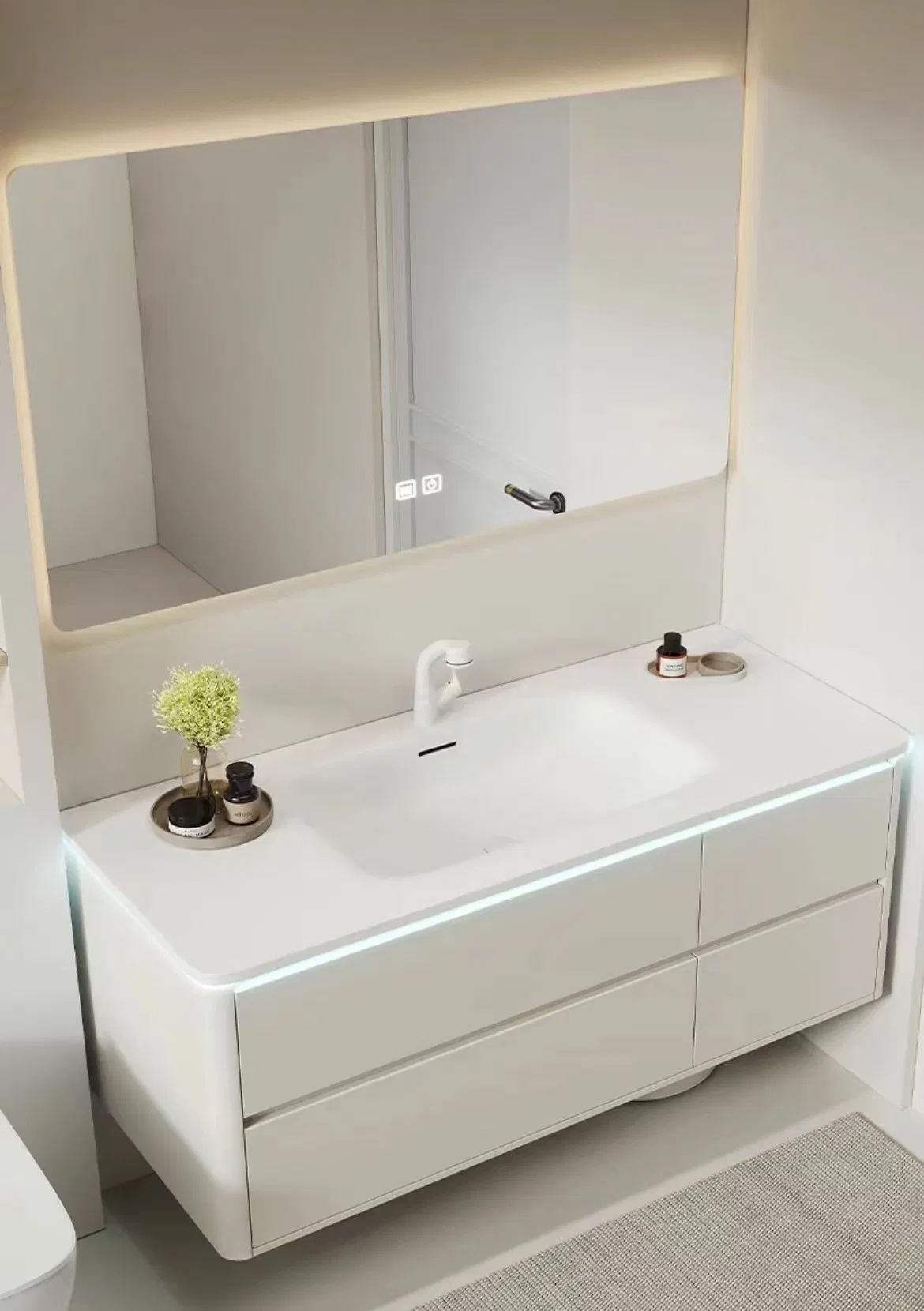 Luxurious Artificial Marble Vanity Top for Chic Bathrooms