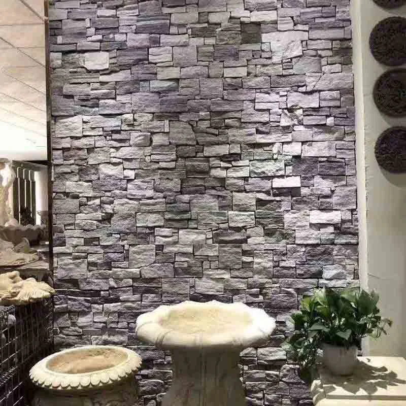 SMC-Cc178 Grey White Marble Cement Back Stacked Ledge Stone
