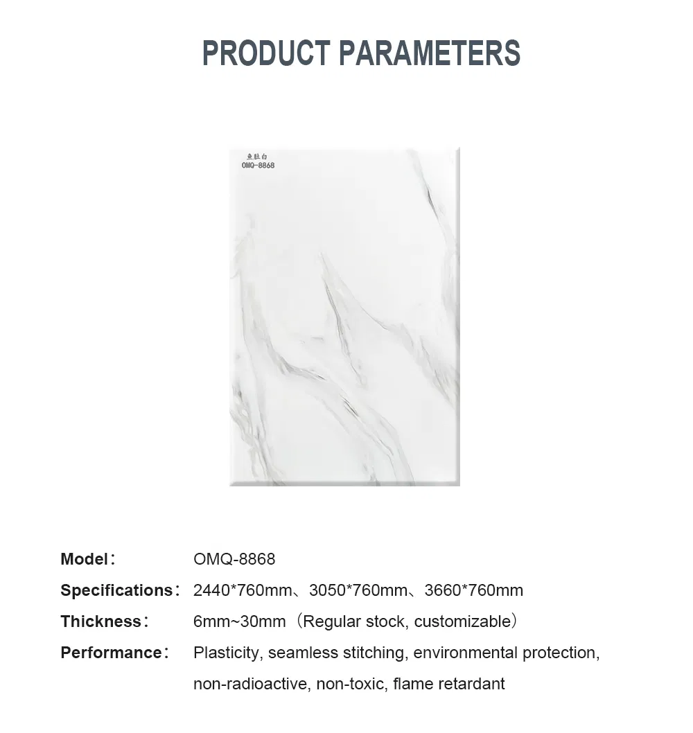 Premium White Carrara Bendable Acrylic Marble Sheets