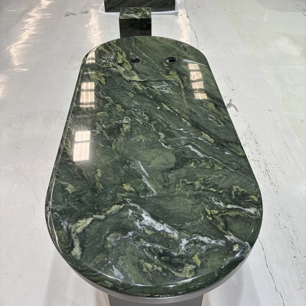 Dimensionally Stable OEM ODM Custom Artificial Engineered Stone Marble for Buffet Table