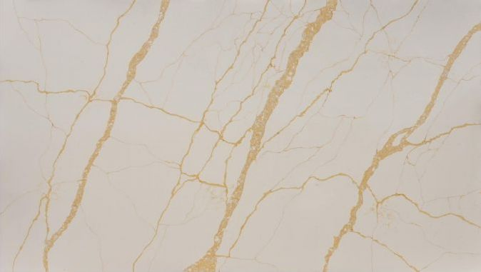 Artificial Quartz Slab Calacatta Gold for Kitchen and Bathroom Countertop