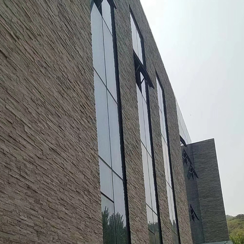 Brown Mixed Limestone Rock Face Outside Wall Stone Cladding