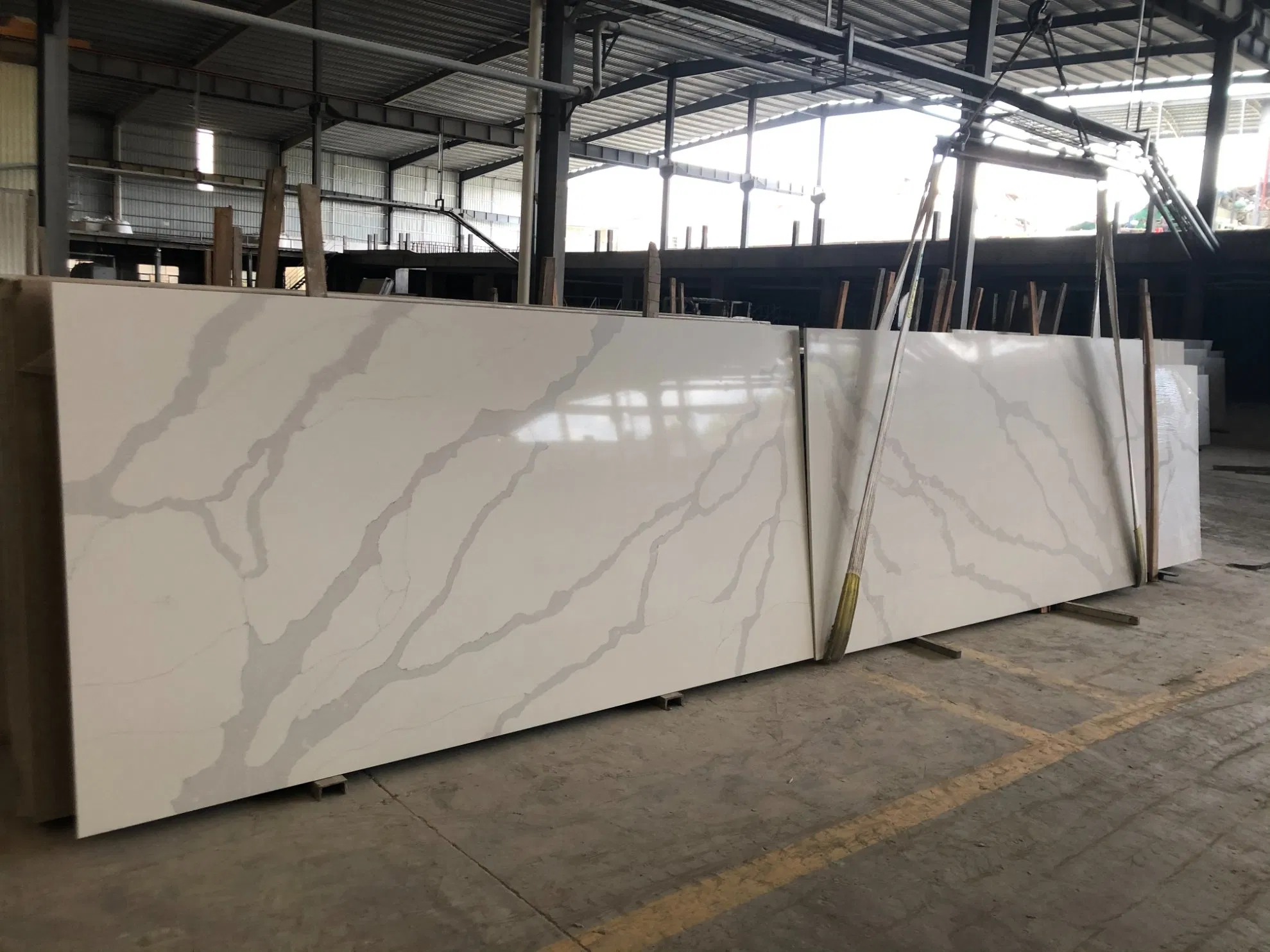 Calacatta Gold Marble Engineered 2cm/3cm Artificial Quartz Stone Slab Worktop/Countertop
