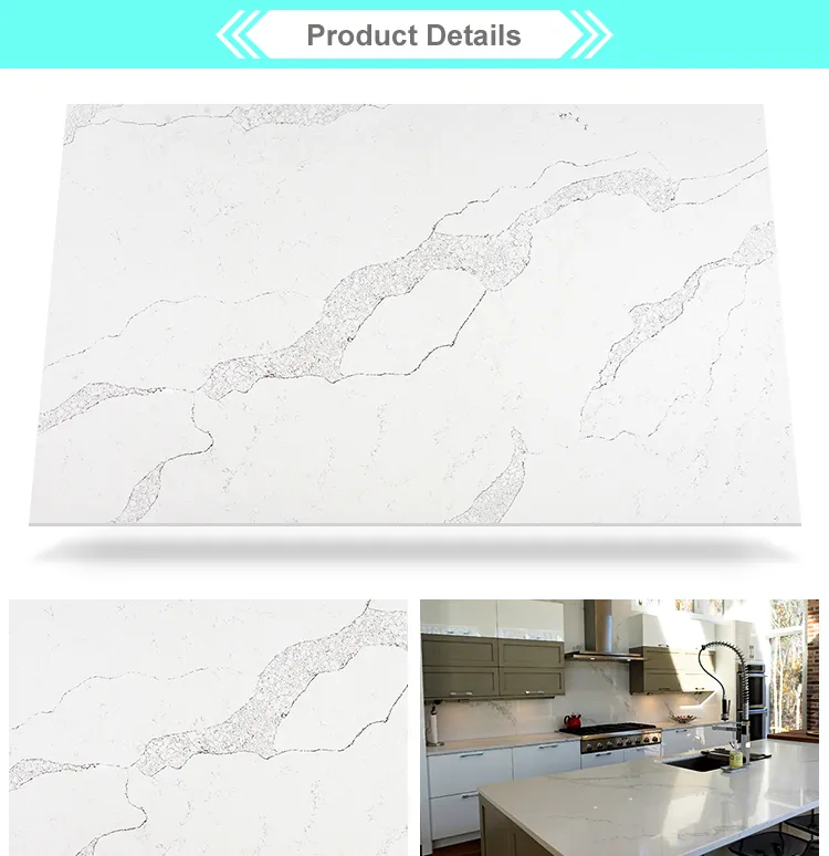 White Veined Quartz Stone