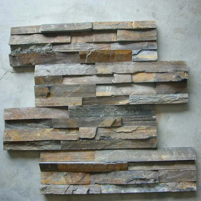 Grey Slate Stacked Stone