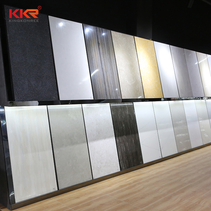 6mm/8mm Tub Surround Shower Wall Panels Solid Surface Hi-Macs Hanex Staron Artificial Marble Looking Acrylic Stone