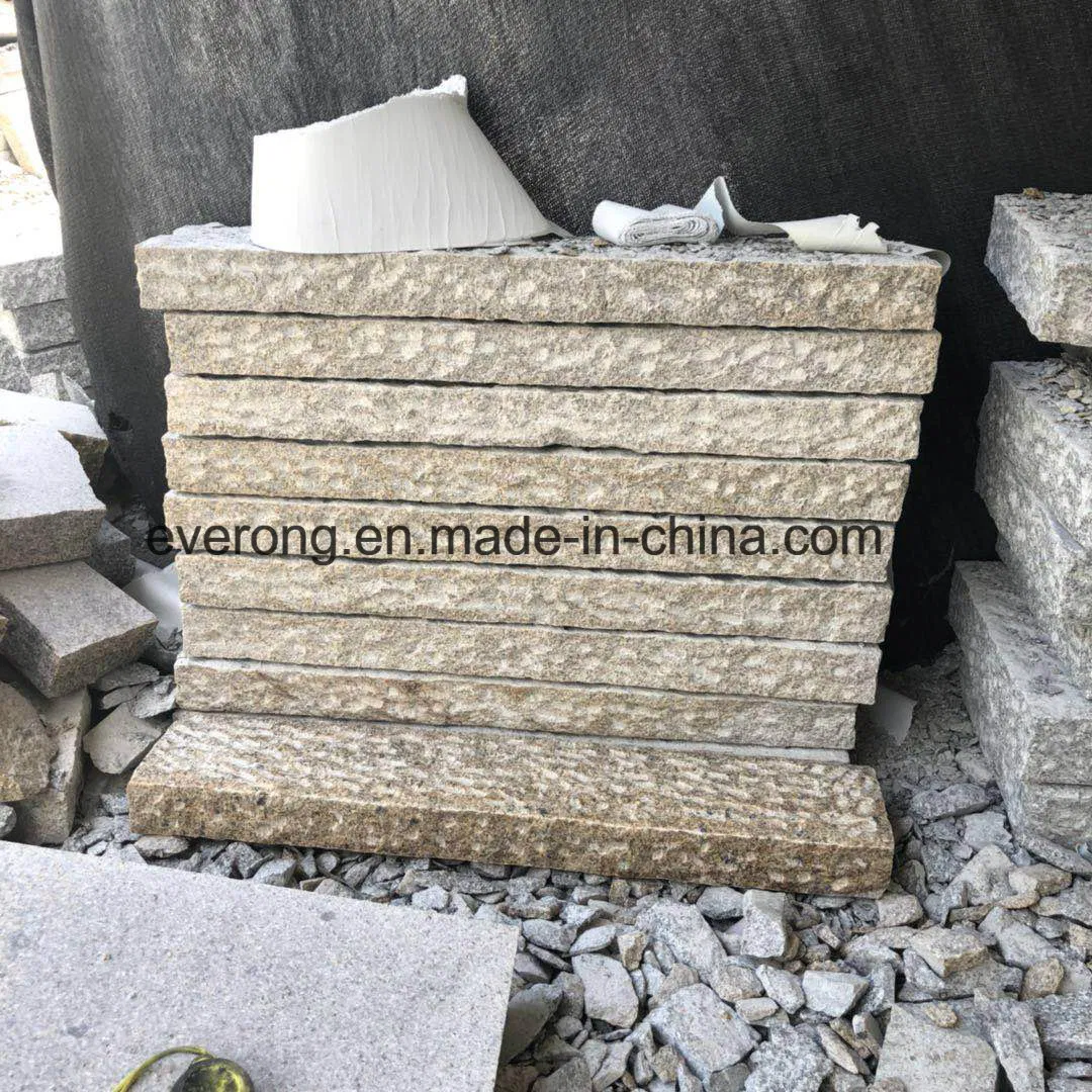 Flamed/Bush -Hammered/Honed G682 Yellow Granite Kerbstone/Curbstone for Pathway