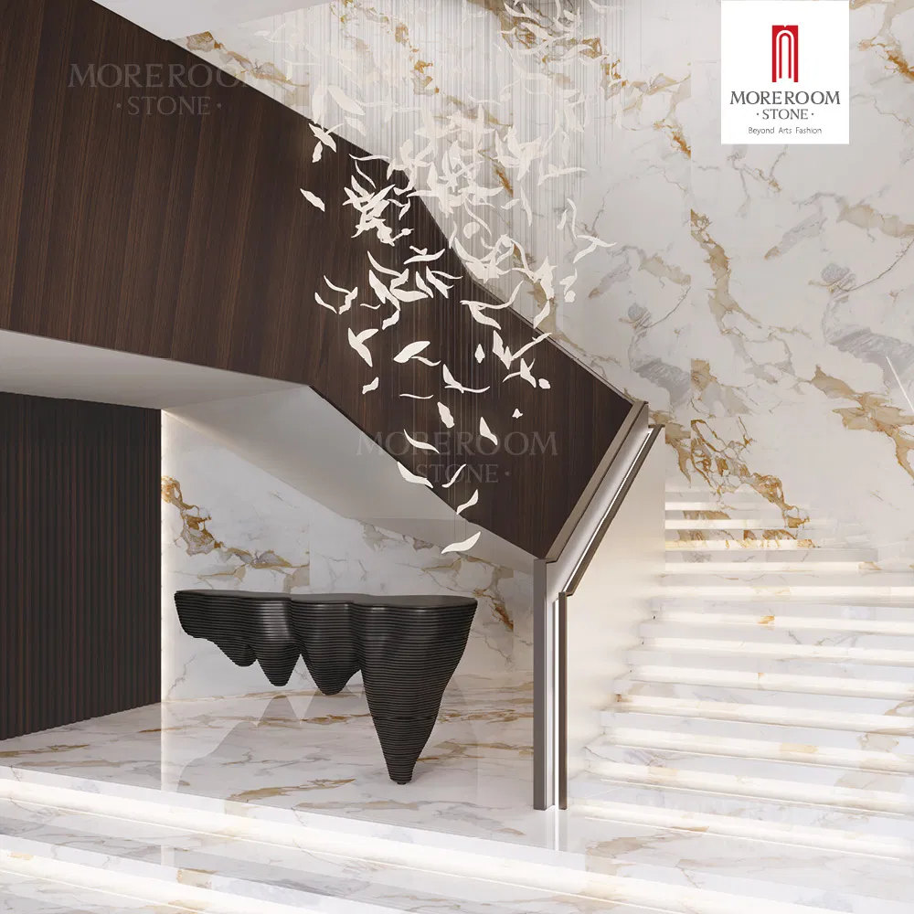 1600X3200mm High Gloss Durable Artificial Marble Sintered Stone Slab