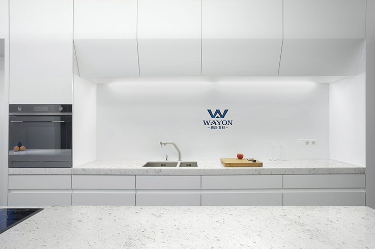 Manufacturer Hot Sell Artificial Marble Look Quartz Stone Countertop for Kitchen and Vanity