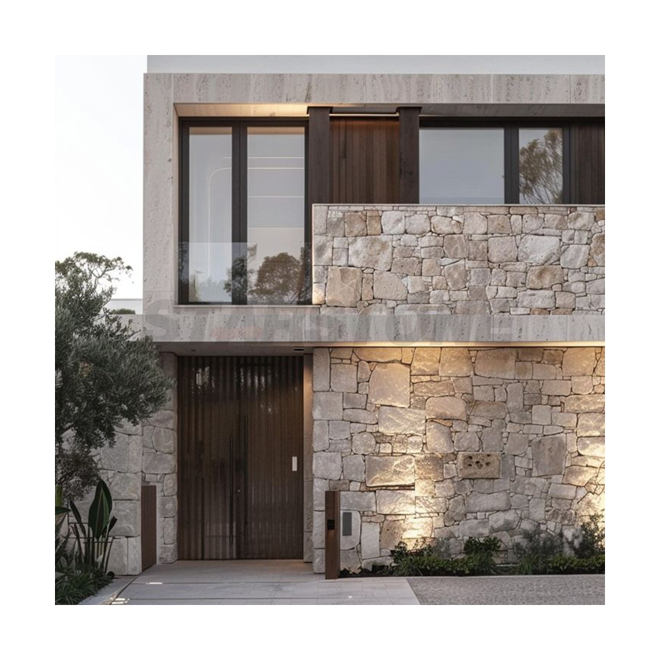 Starstone Natural Stone House Hotel Project outdoor Indoor Decoration Limestone Wall Cabbing