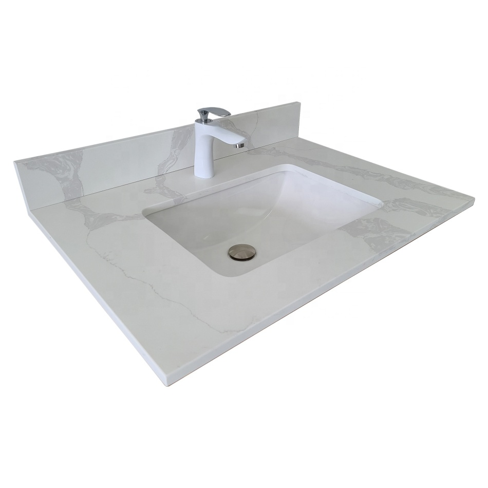 Factory Custom White/Black/Grey/Beige/Blue/Green Granite/Marble/Artificial Marble/Quartz Stone Kitchen Countertops Bathroom Island/Table/Bar/Counter Vanity Tops