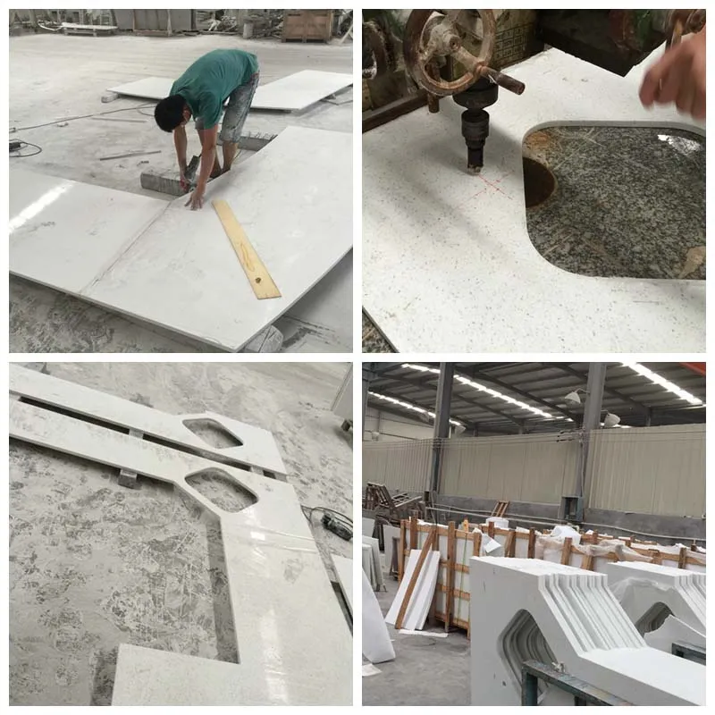 White Quartz Countertop Detail