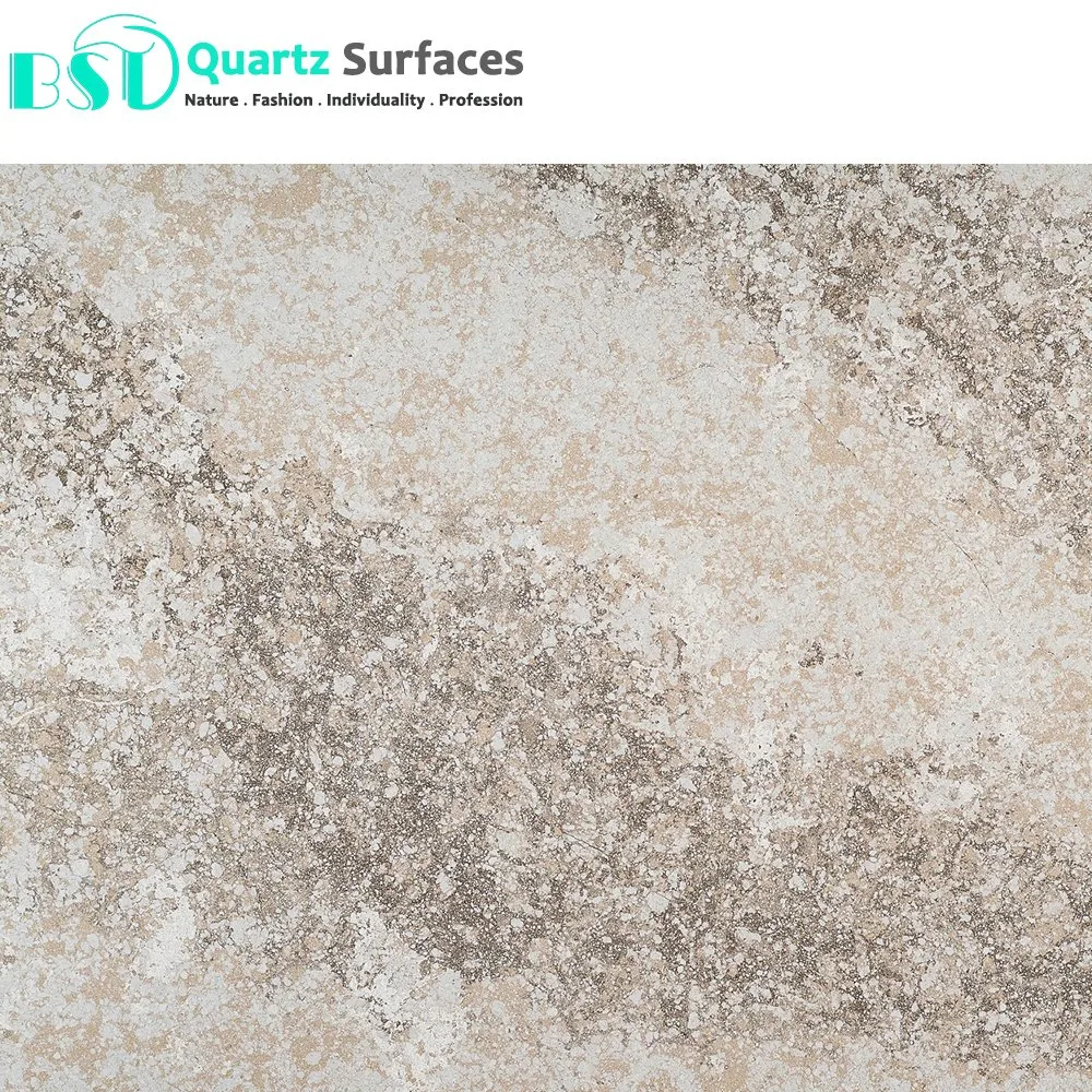 Engineered Quartz Stone Slabs with Leather Surface and Corrosion Resistance