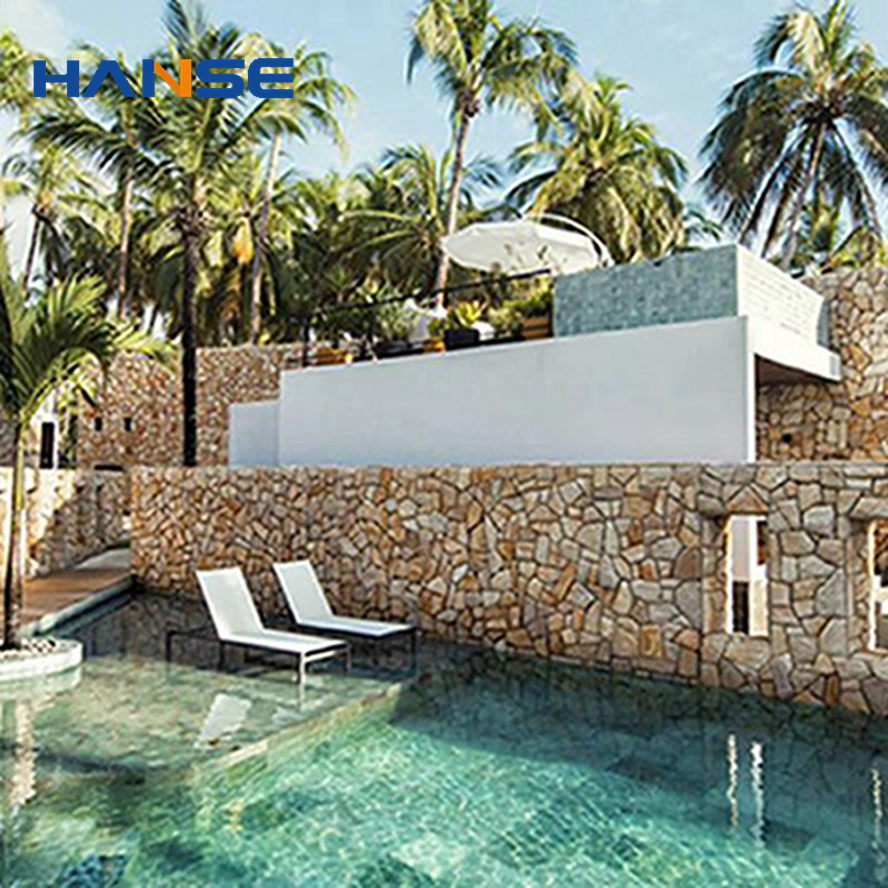 External Wall Cladding Random Stack Limestone Natural Cheap Rusty Split Face Slate Stone