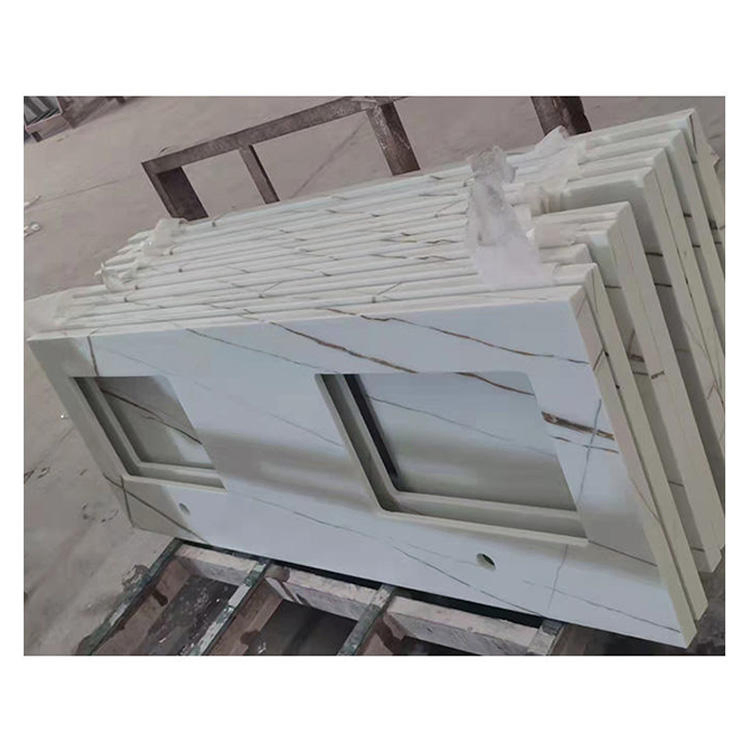 Cut to Size Chinese Kitchen Artificial Quartz Marble Granite Stone Worktop Countertop