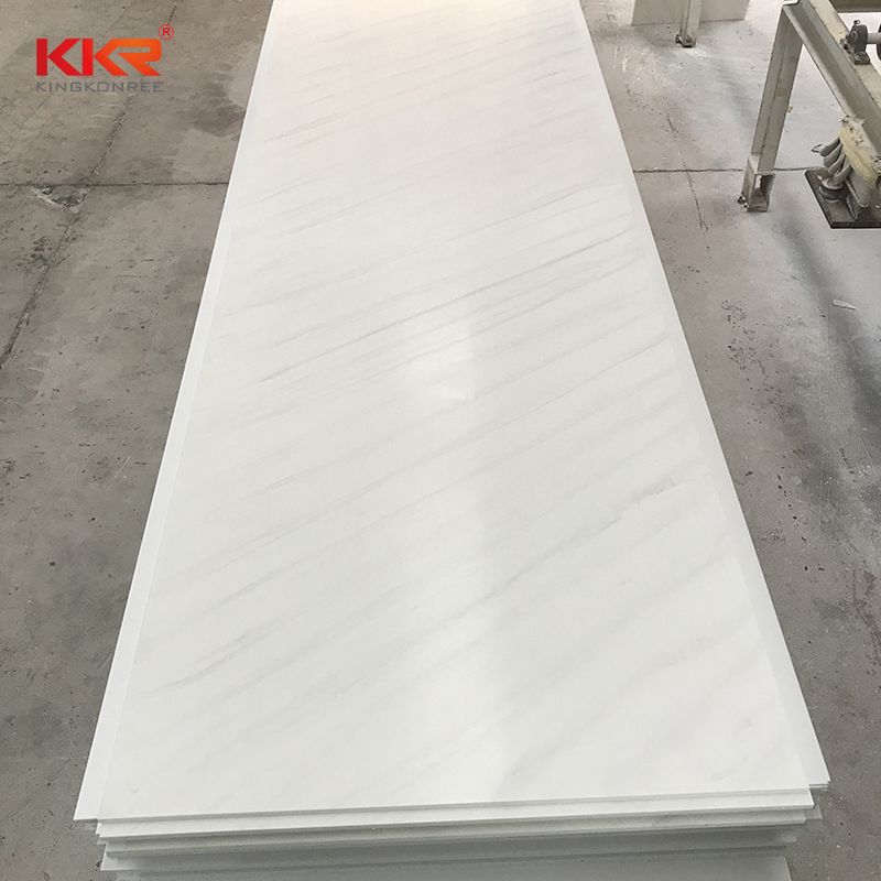 Textured Marble Look Stone Acrylic Solid Surface Sheet Artificial Marble