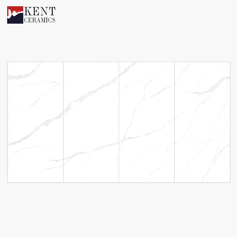 1200*2400mm White Artificial Stone Building Material Floor Tiles Marble Look Slab